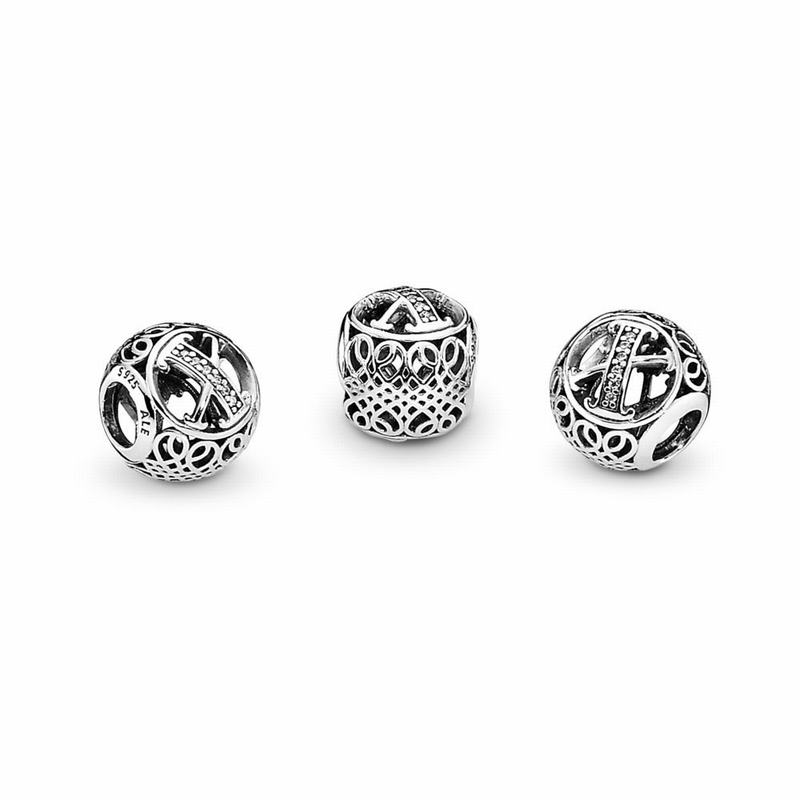 Pandora Vintage X Charm - Sterling Silver/Cubic Zirconia - Canada | RM1139WY